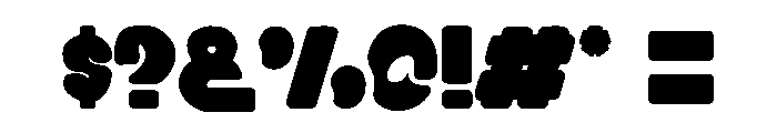 Blockbuster Regular Font OTHER CHARS