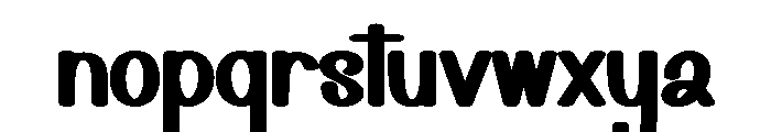 Blockchains Font LOWERCASE