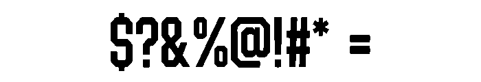 Blockfield Varsity Font OTHER CHARS