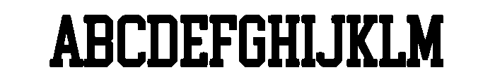 Blockfield Varsity Font UPPERCASE