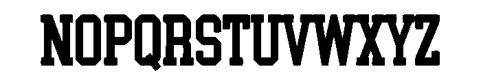Blockfield Varsity Font UPPERCASE