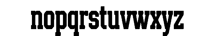 Blockfield Varsity Font LOWERCASE