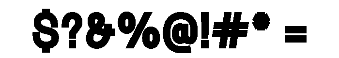 Blockline Font OTHER CHARS