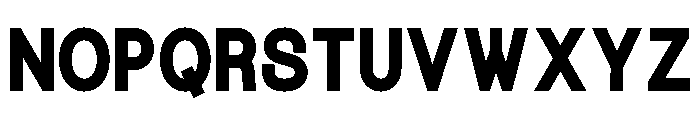 Blockline Font LOWERCASE