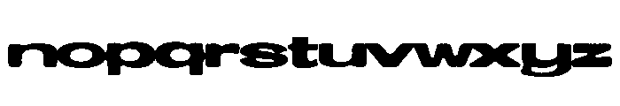 Blockpaper Expanded Font LOWERCASE