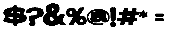 Blockpaper Regular Font OTHER CHARS