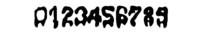 Blocksmith Melted Font OTHER CHARS