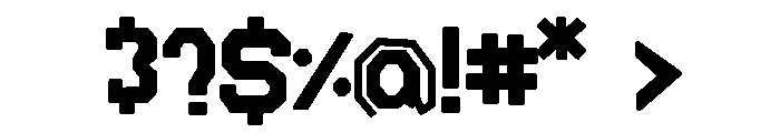 Blocksmith Melted Font OTHER CHARS