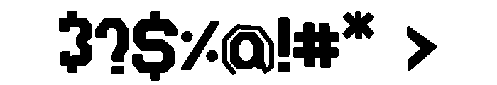 Blocksmith Stacked Font OTHER CHARS