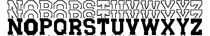 Blocksmith Stacked Font UPPERCASE