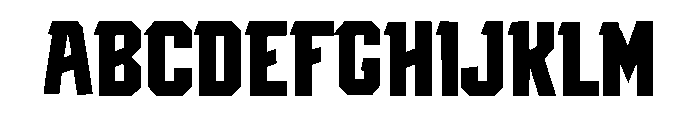 Blockstrike Font UPPERCASE