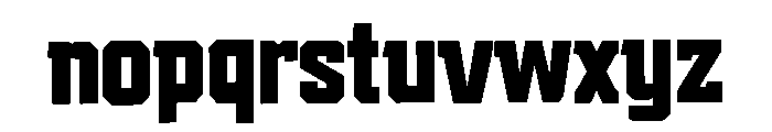 Blockstrike Font LOWERCASE