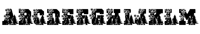 Blockton Christmas Font UPPERCASE