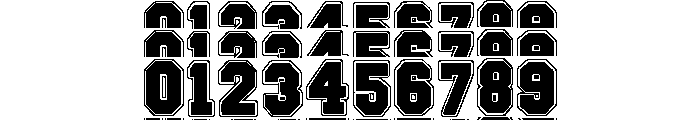 Blockton Stacked Font OTHER CHARS