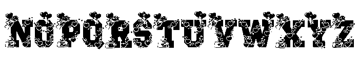 Blockton Valentine Font LOWERCASE