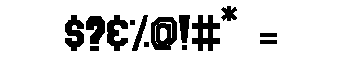 Blockton Font OTHER CHARS
