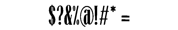 Blockwave Font OTHER CHARS