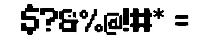 Blocky_Crow Font OTHER CHARS