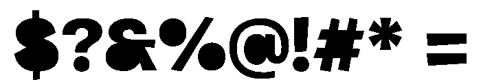 Blocky Delight Regular Font OTHER CHARS