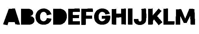 Blocky Delight Regular Font UPPERCASE