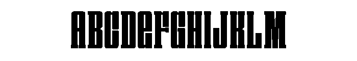 Blocky Varsity Regular Font UPPERCASE