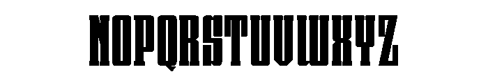 Blocky Varsity Regular Font LOWERCASE