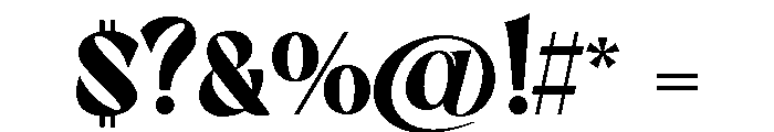 Blode starkly Regular Font OTHER CHARS