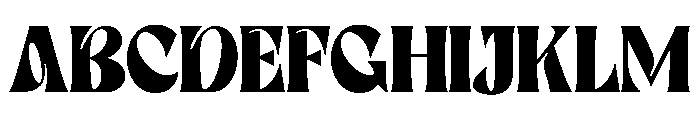 Blode starkly Regular Font UPPERCASE