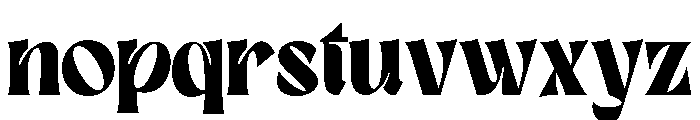 Blode starkly Regular Font LOWERCASE