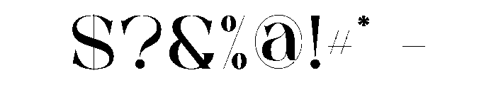Blode Font OTHER CHARS
