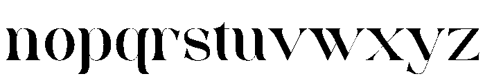 Blode Font LOWERCASE
