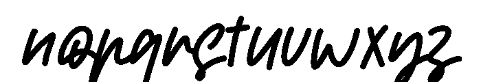 Blodies Font LOWERCASE