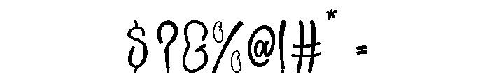 BloerdXlospun-Regular Font OTHER CHARS