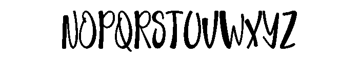 BloerdXlospun-Regular Font UPPERCASE