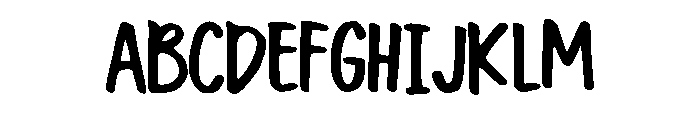 Blogger Comic Regular Font UPPERCASE