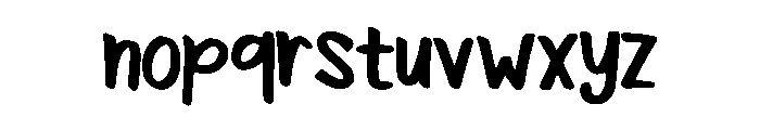 Blogger Comic Regular Font LOWERCASE