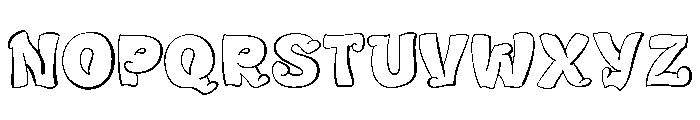 Blomby Font UPPERCASE