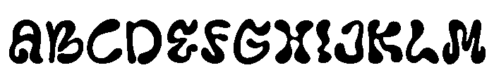 Blompsy Font UPPERCASE