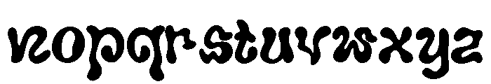 Blompsy Font LOWERCASE