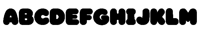 Blooby Font UPPERCASE