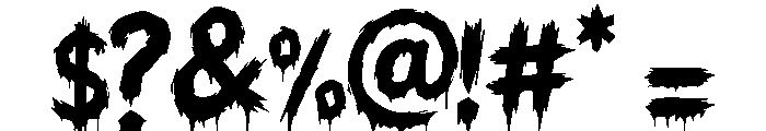Blood Crimson Font OTHER CHARS