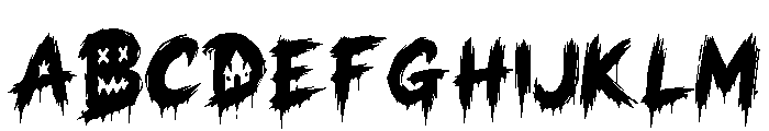 Blood Crimson Font UPPERCASE