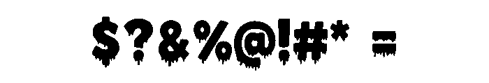 Blood Curse Font OTHER CHARS