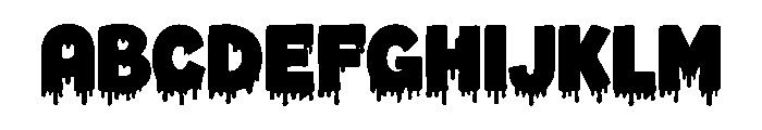 Blood Curse Font UPPERCASE