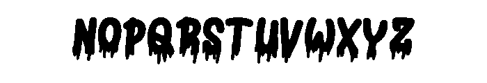 Blood Font 1 Font LOWERCASE