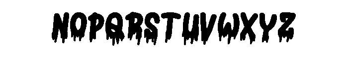 Blood Font 2 Font LOWERCASE