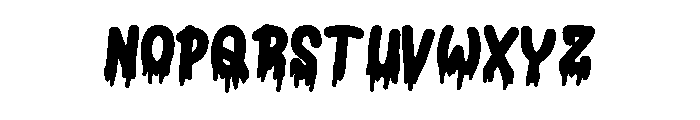 Blood Font 3 Font LOWERCASE