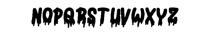 Blood Font 4 Font LOWERCASE
