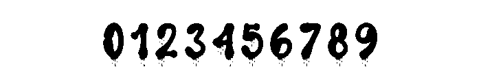Blood Ghost Font OTHER CHARS
