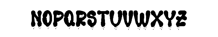 Blood Ghost Font LOWERCASE